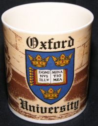 Oxford University SLOTH & MISERY Coffee Mug - RARE